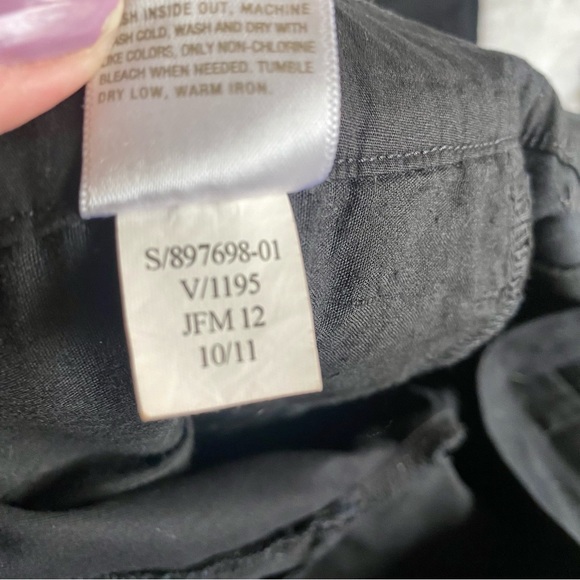 OLD NAVY BLACK STRAIGHT CAREER PANTS - Picture 8 of 11